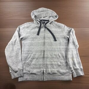 Knickerbocker Zip Up Hoodie Mens XL Gray Drawstring Sweatshirt Sweater Golf READ